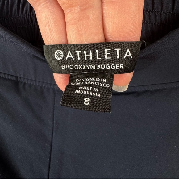 Athleta Brooklyn Joggers Navy Size 8 - Picture 7 of 8